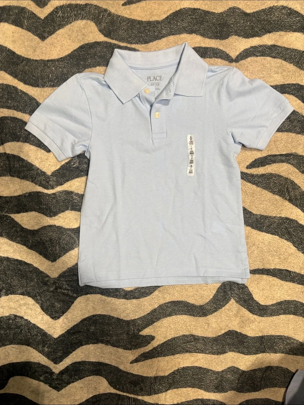 The Children's Place Boys Light Blue & Navy Shirt Set - Polo & Button-Down